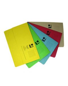 Q-CONNECT DOCUMENT WALLETS FOOLSCAP ASSORTED (PACK OF 50 WALLETS) KF01490
