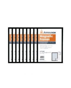ANNOUNCE MAGNETIC FRAME A4 BLACK (PACK OF 10) AA01848