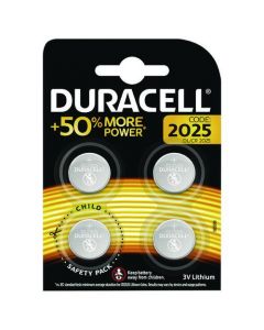 DURACELL 2025 LITHIUM COIN BATTERY (PACK OF 4) ECR2035