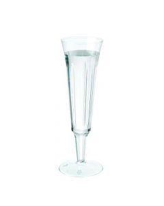 PLASTIC CHAMPAGNE GLASSES CLEAR (PACK OF 10 GLASSES) C7025A