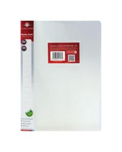 CONCORD DISPLAY BOOK POLYPROPYLENE 20 POCKETS A4 CLEAR REF 7137-PFL [PACK OF 12 BOOKS]