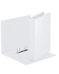 ESSELTE 25MM 2 D-RING PRESENTATION BINDER A4 WHITE (PACK OF 10) 49737