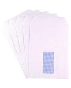 Q-CONNECT C5 ENVELOPES WINDOW POCKET SELF SEAL 90GSM WHITE (CONTAINS 20 PACKS OF 25)(TOTAL OF 500 ENVELOPES) KF02718