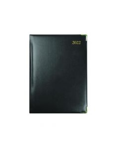 COLLINS MANAGER DIARY WEEK TO VIEW APPOINTMENT BLACK 2022 1210V 260MM X 190MM.
