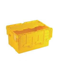 ATTACHED LID CONTAINER 54L YELLOW 375817