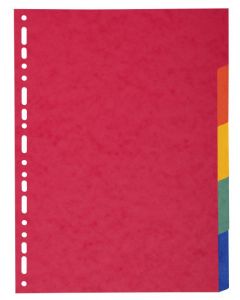 EXACOMPTA RECYCLED 5-PART DIVIDERS 225GSM A4 MAXI BRIGHT MULTI 2105E