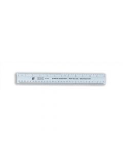 5 STAR OFFICE RULER PLASTIC SHATTER-RESISTANT METRIC AND IMPERIAL MARKINGS 300MM BLUE TINT [PACK 10]