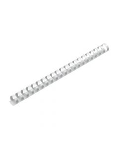 5 STAR OFFICE BINDING COMBS PLASTIC 21 RING 170 SHEETS A4 20MM WHITE [PACK 100]