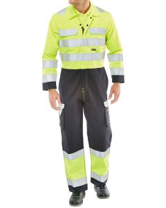 BEESWIFT ARC FLASH COVERALL SATURN YELLOW / NAVY 46 (PACK OF 1)