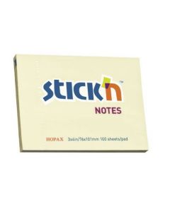 VALUE STICKY NOTES 76X101MM YL  (PACK OF 12)