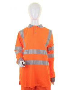 BEESWIFT LADIES HI VISIBILITY OR LONG SLEEVE POLO XS  (PACK OF 1)