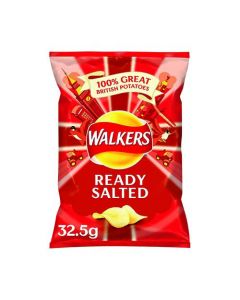 WALKERS READY SALTED CRISPS 32.5G (PACK OF 32 BAGS) 121797