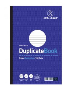 CHALLENGE RULED CARBONLESS DUPLICATE BOOK 100 SETS 297X195MM (PACK OF 3) 100080527