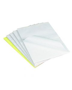Q-CONNECT FEINT RULED BOARD BACK MEMO PAD 160 PAGES A4 (PACK OF 10) A4 MEMO F