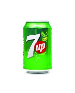 7-UP LEMON AND LIME CARBONATED CANNED SOFT DRINK 330ML (PACK OF 24) 402010