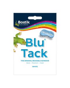 BOSTIK BLU-TACK MASTIC ADHESIVE NON-TOXIC WHITE 60G REF 801127 [PACK 12]