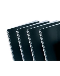 GBC POLYCOVERS OPAQUE BINDING COVERS POLYPROPYLENE 300 MICRON A4 BLACK REF IB386831 [PACK 100]