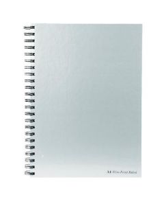 PUKKA PAD SILVER RULED WIREBOUND NOTEBOOK 160 PAGES A4 (PACK OF 5) WRULA4