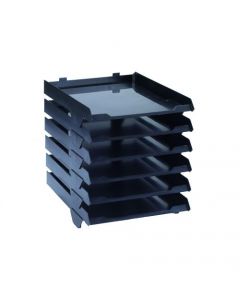AVERY BLACK A4 6 TIER PAPER STACK (W250 X D320 X H300MM) 5336BLK (PACK OF 1)