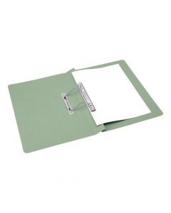 5 STAR OFFICE TRANSFER SPRING FILE MEDIUMWEIGHT 285GSM CAPACITY 38MM FOOLSCAP GREEN [PACK OF 50 FILES]