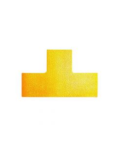 DURABLE FLOOR MARKING SHAPE T, YELLOW (PACK OF 10) 170004
