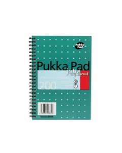 PUKKA PAD SQUARE WIREBOUND METALLIC JOTTA NOTEPAD 200 PAGES A5 (PACK OF 3) JM021SQ
