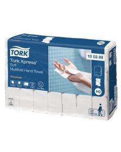 TORK XPRESS MULTIFOLD HAND TOWEL H2 WHITE 150 SHEETS (PACK OF 21) 100289