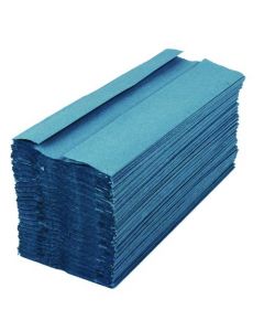 2WORK 1-PLY C-FOLD HAND TOWELS BLUE (PACK OF 2880) HC128BLVW