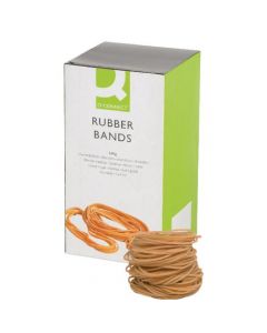 Q-CONNECT RUBBER BANDS NO.18 76.2 X 1.6MM 500G KF10526