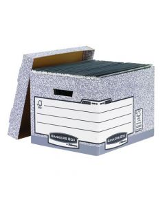 BANKERS BOX STORAGE BOX GREY STANDARD (PACK OF 10 BOXES) 00810-FF