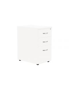 KITO CONTRACT DESK HIGH PEDESTAL 3 DRAWER 600MM DEEP - WHITE