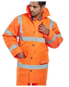 BEESWIFT HIGH VISIBILITY CONSTRUCTOR JACKETS ORANGE S (PACK OF 1)