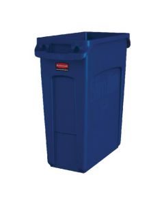 RUBBERMAID SLIM JIM CONTAINER RECYCLING 60 LITRE BLUE 1971257