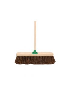 STIFF BASSINE BROOM WITH HANDLE 18 INCH VOW/G.12/BKT/C4 (PACK OF 1)