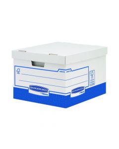 FELLOWES BASICS STORAGE BOX HEAVY DUTY LARGE (PACK OF 10 BOXES) BB72106