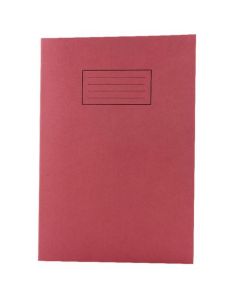 SILVINE EXERCISE BOOK RULED WITH MARGIN A4 RED (PACK OF 10) EX107