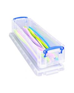 REALLY USEFUL CLEAR 1.5 LITRE PENCIL/STATIONERY BOX 1.5C