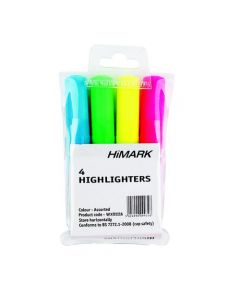 HI-GLO HIGHLIGHTERS ASSORTED (PACK OF 4) 7910WT4
