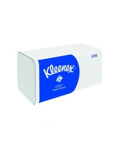 KLEENEX ULTRA SOFT HAND TOWELS 3PLY WHITE 96 HAND TOWELS PER SLEEVE (PACK OF 15) 6710
