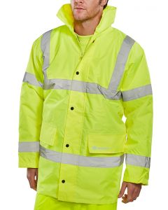 BEESWIFT HIGH VISIBILITY CONSTRUCTOR JACKETS SATURN YELLOW 2XL (PACK OF 1)