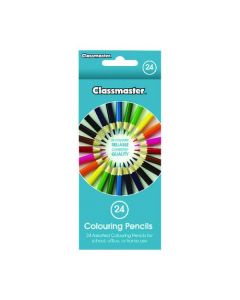 CLASSMASTER COLOURING PENCILS ASSORTED (PACK OF 24) CPW24