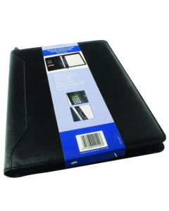 MONOLITH LEATHER LOOK CONFERENCE FOLDER WITH A4 PAD AND CALCULATOR BLACK 2914 (PACK OF 1)