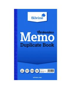 SILVINE CARBONLESS DUPLICATE MEMO BOOK 210X127MM (PACK OF 6) 701-T