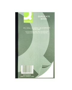Q-CONNECT FEINT RULED DUPLICATE BOOK 210X127MM KF04095 (PACK OF 1)