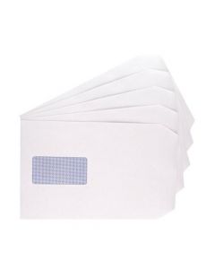 Q-CONNECT C5 ENVELOPES WINDOW POCKET SELF SEAL 100GSM WHITE (PACK OF 500) 9007500
