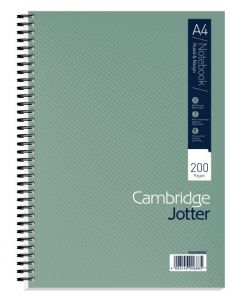 CAMBRIDGE RULED MARGIN WIREBOUND JOTTER NOTEBOOK 200 PAGES A4 (PACK OF 3) 400039062
