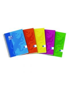 OXFORD TOUCH WIREBOUND HARDBACK NOTEBOOK A5 ASSORTED (PACK OF 5) 400110083