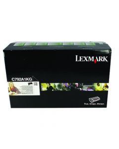 LEXMARK C792 BLACK RETURN PROGRAM TONER CARTRIDGE C792A1KG