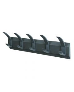 ACORN WALL MOUNTED COAT RACK WITH 5 HOOKS (WIDTH: 610MM, MOUNTING HARDWARE INCLUDED) 319875