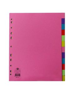 CONCORD DIVIDER 12-PART A4 EXTRA WIDE PASTEL COLOURS 71799/J17